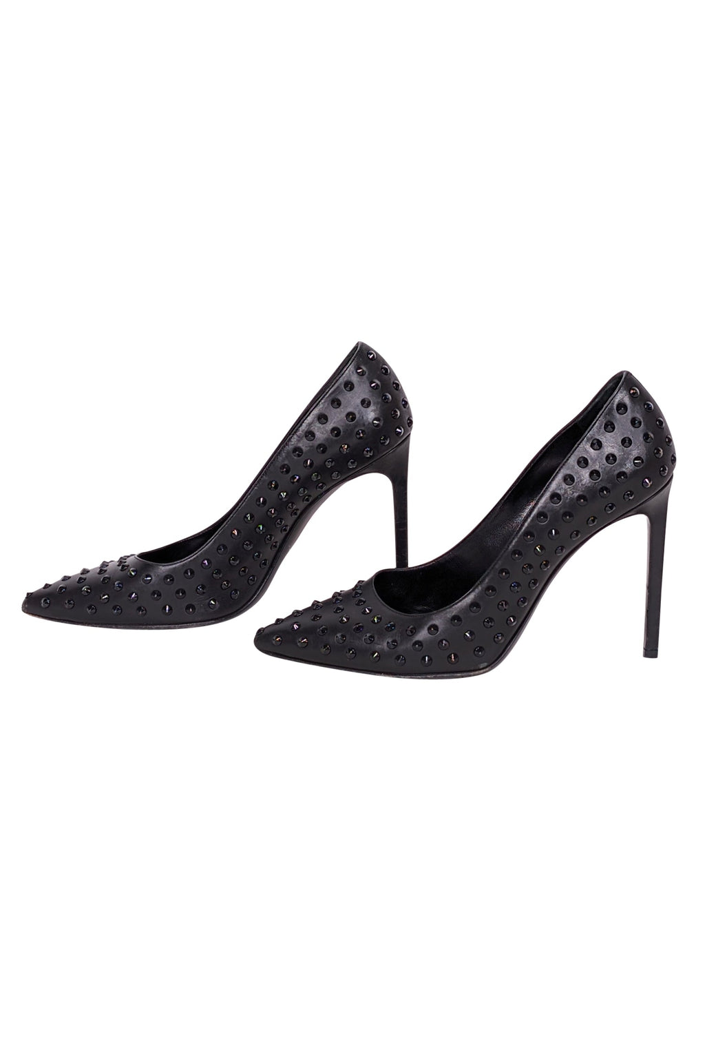 Yves Saint Laurent - Black Studded Basic Pumps Sz 8