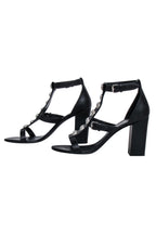 Yves Saint Laurent - Black Studded Front Strappy Pumps Sz 11