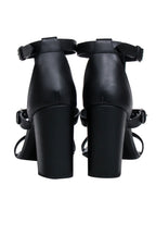 Yves Saint Laurent - Black Studded Front Strappy Pumps Sz 11