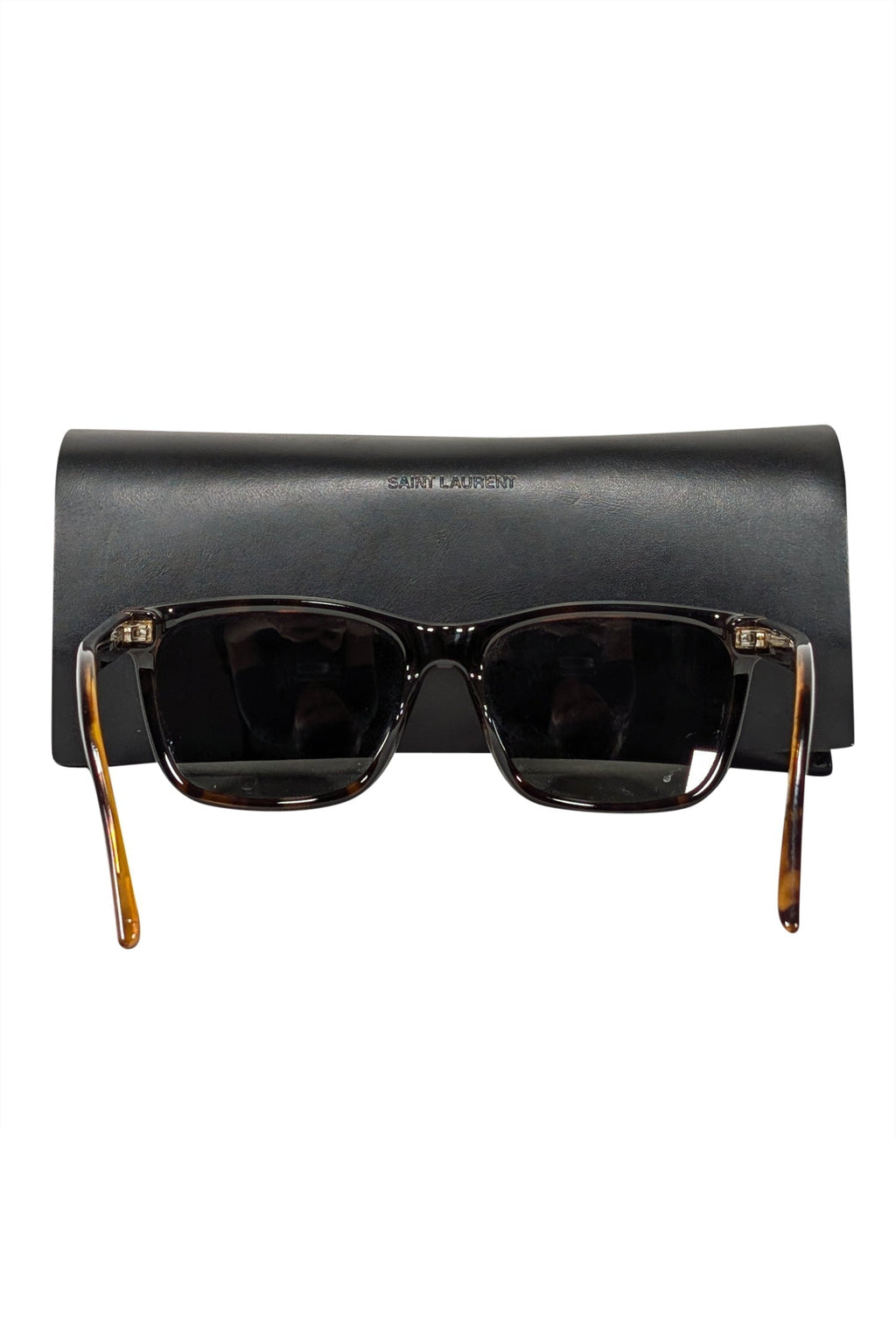 Yves Saint Laurent - Brown Tortoise Square Sunglasses