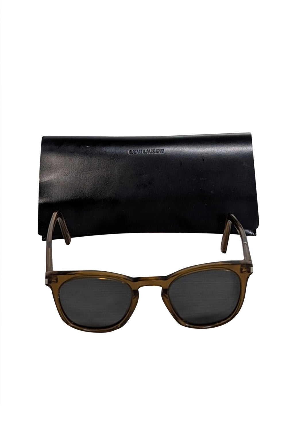 Yves Saint Laurent - Brown Translucent Sunglasses