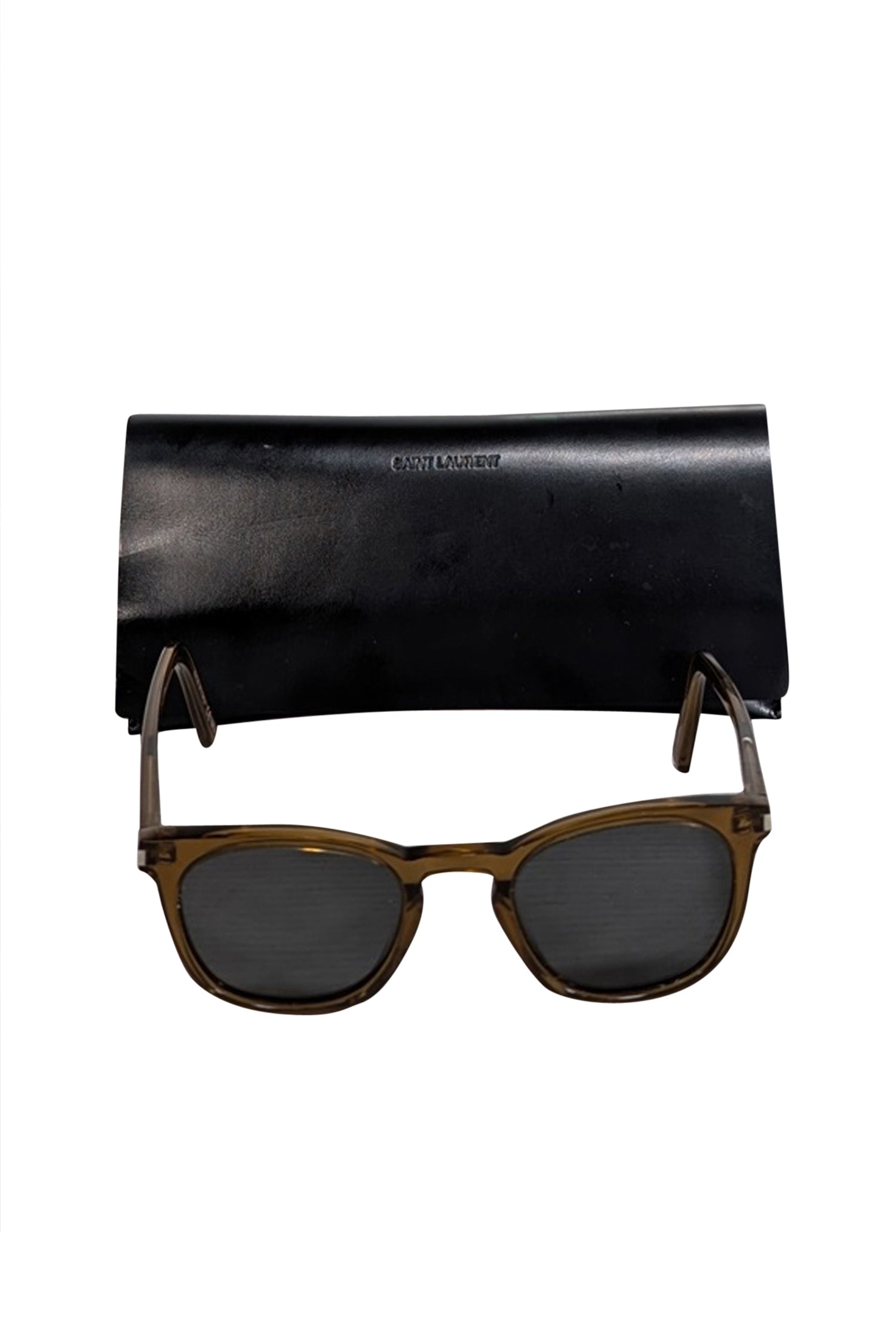 Yves Saint Laurent - Brown Translucent Sunglasses