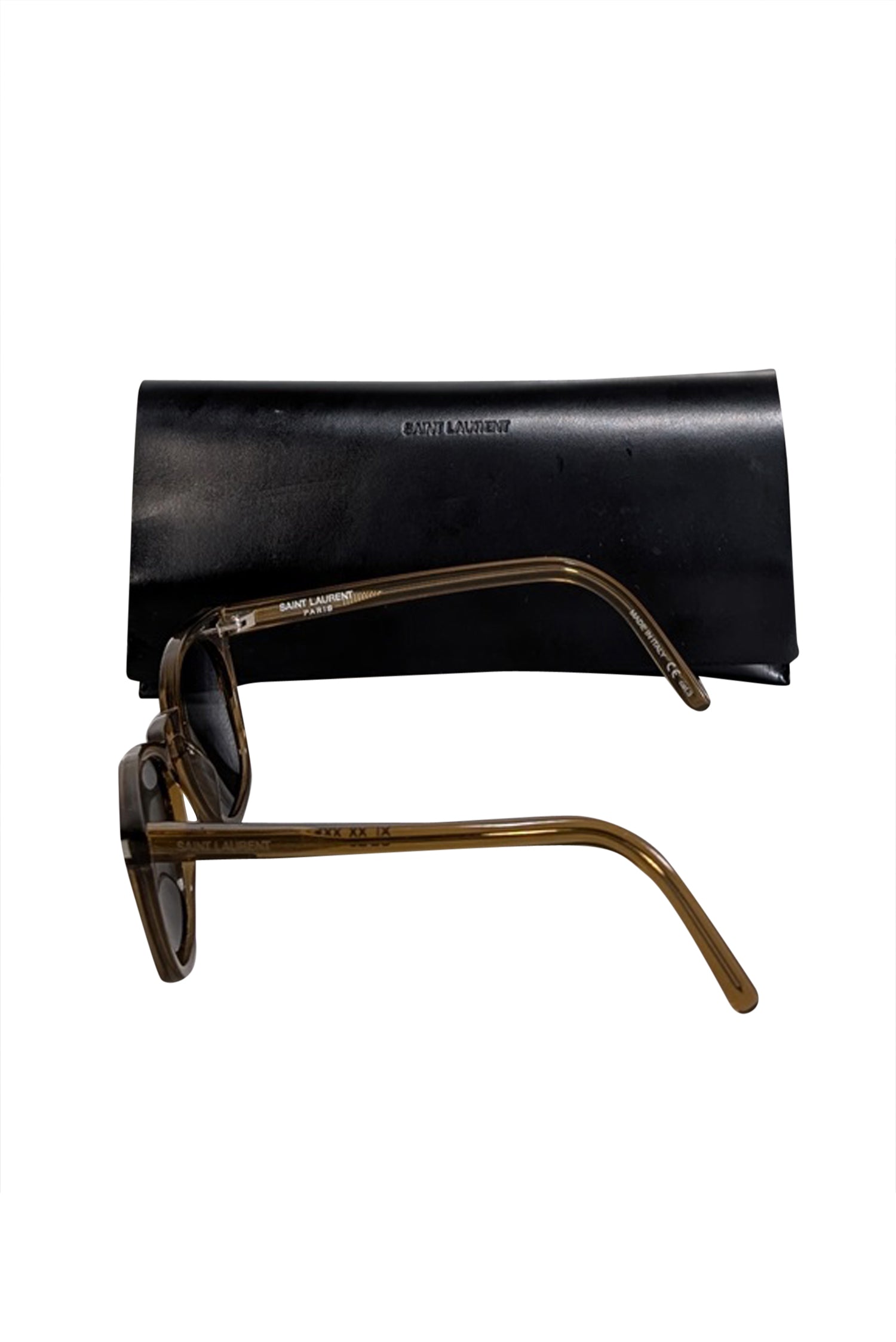Yves Saint Laurent - Brown Translucent Sunglasses