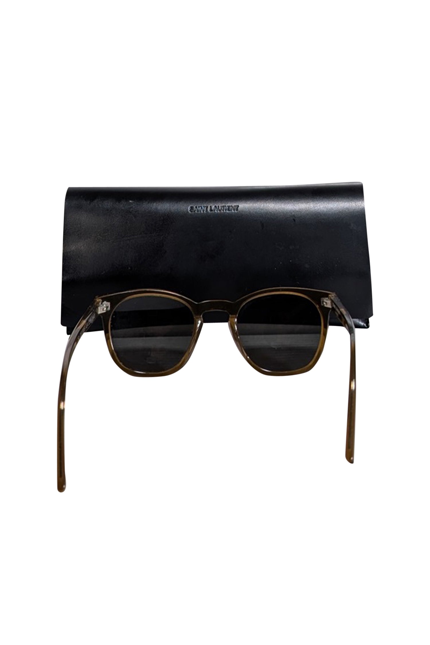 Yves Saint Laurent - Brown Translucent Sunglasses