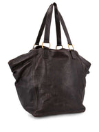 Yves Saint Laurent Calfskin Medium Downtown Bag Brown