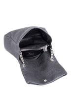 Yves Saint Laurent Crocodile Embossed LeatherWest Hollywood Bag Black