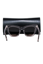 Yves Saint Laurent - Grey Transparent Cate Eye Sunglasses