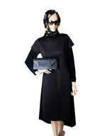 Yves Saint Laurent Leather Sac Betty Studded Clutch Black