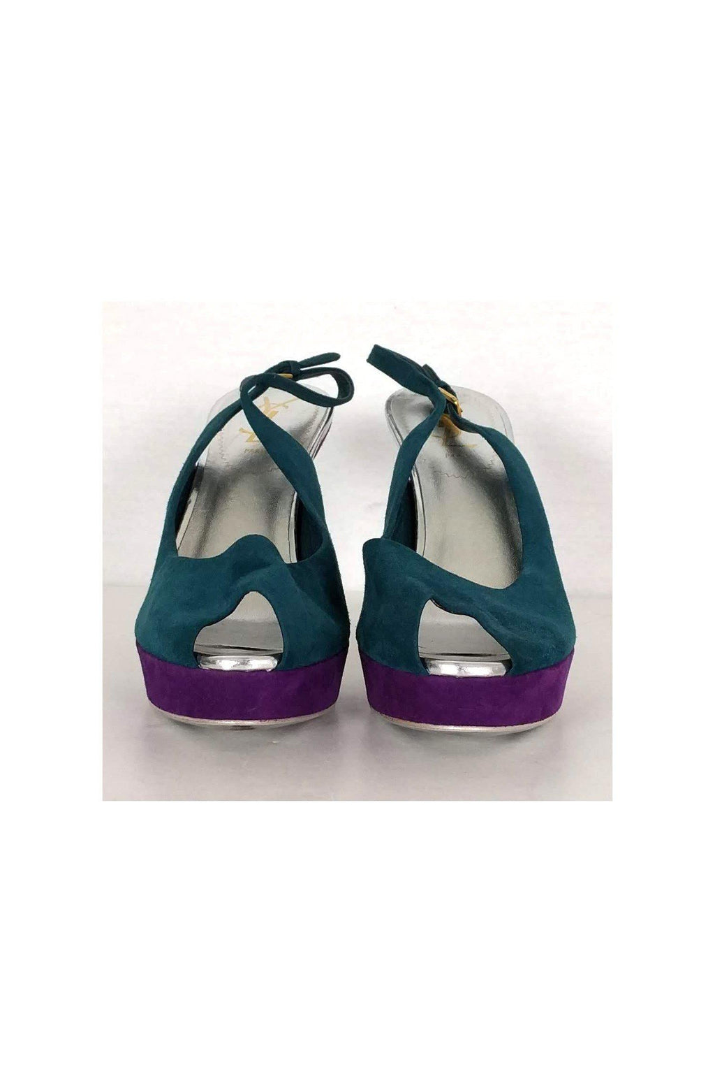 Yves Saint Laurent - Multicolor Slingback Pumps Sz 8.5