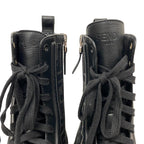 FENDI boots canvas black Short Boots Biker Boots Domino Women 38