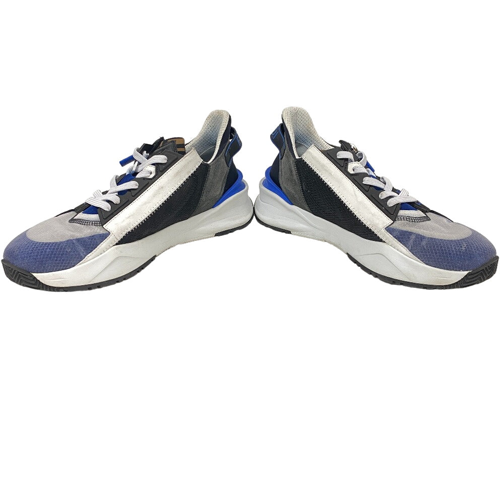 FENDI sneakers Fabric, Leather black flow mens 9