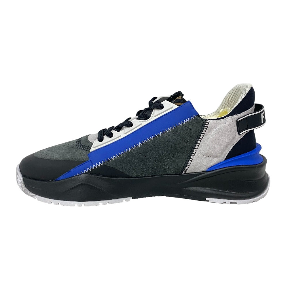 FENDI sneakers Suede, Fabric black Flow 11 Side zip Zucca mens 11