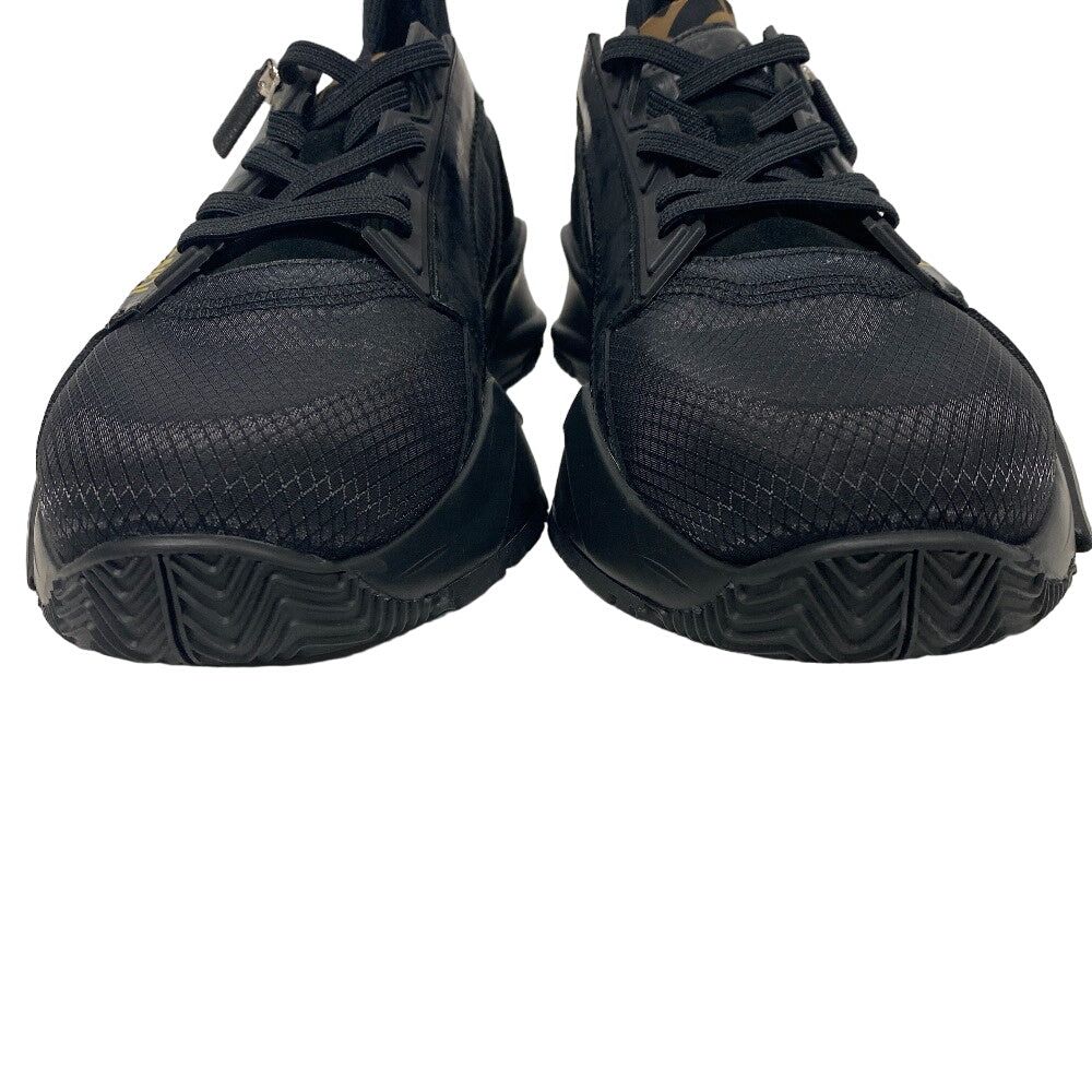 FENDI sneakers Leather, Fabric black Zucca flow 10