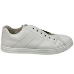 FENDI sneakers 7E1198 leather white Zucca Fabric Cross band 6