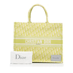 Dior Book Tote Green Oblique Canvas