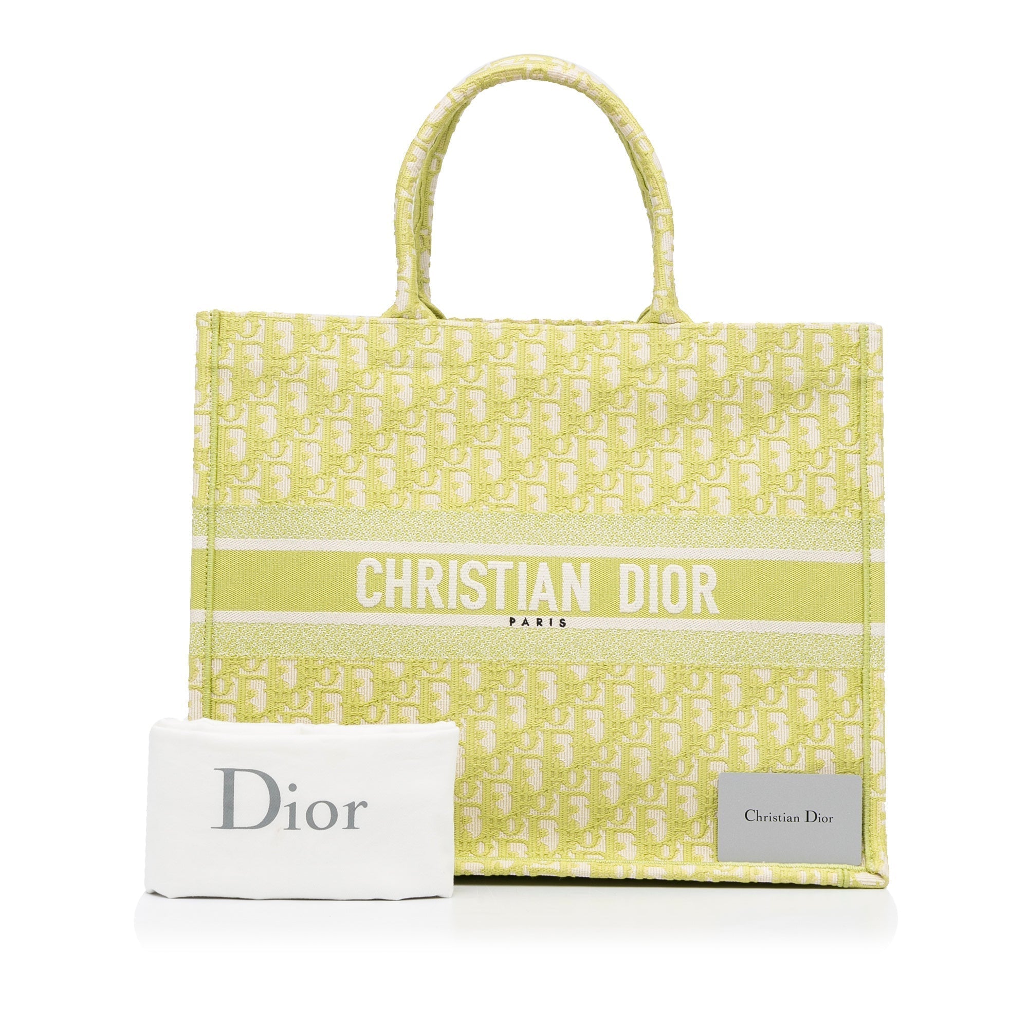 Dior Book Tote Green Oblique Canvas