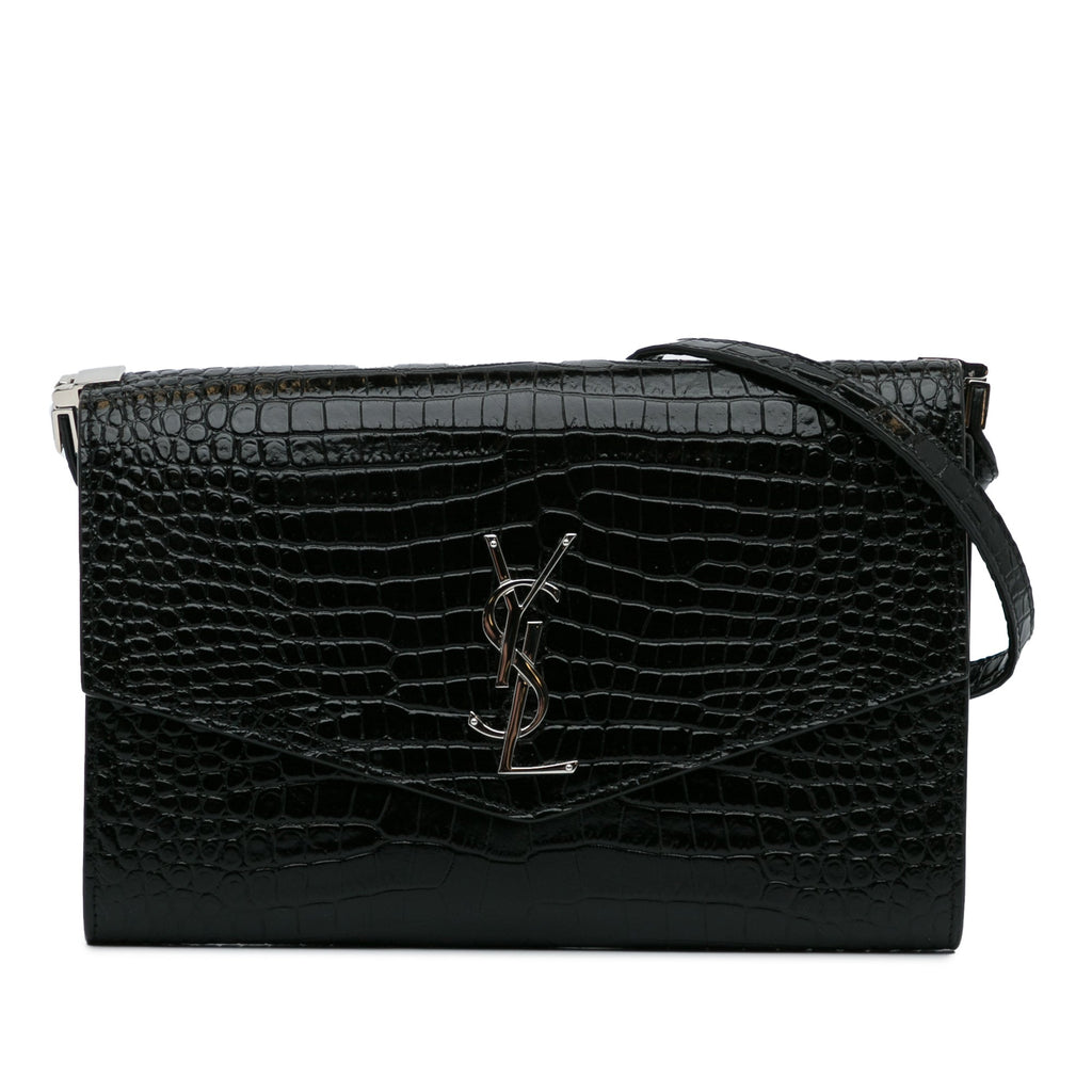 SAINT LAURENT - Embossed Uptown Crossbody Bag
