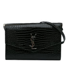 SAINT LAURENT - Embossed Uptown Crossbody Bag