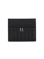 Bottega Veneta Men's Intrecciato Card Wallet Black