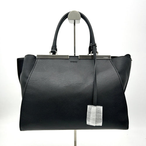 FENDI Vitello Dolce Shiny Nappa Petite 3Jours Tote Black LA14959