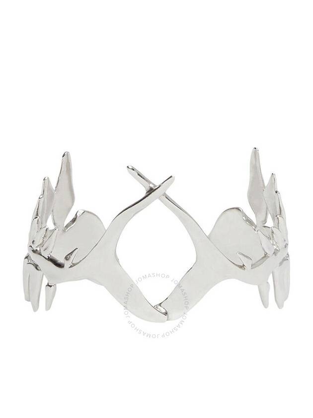 Burberry Burberry Ladies Palladium Plated Fish Bone Cuff Bracelet