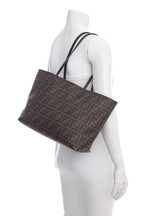Fendi Brown Canvas Monogram Zucca Print Tote