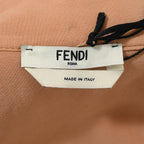 Fendi Crêpe De Chine Shirt Dress In Nude Silk