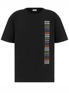 Multi Logo Short Sleeve T-Shirt Black Dior
