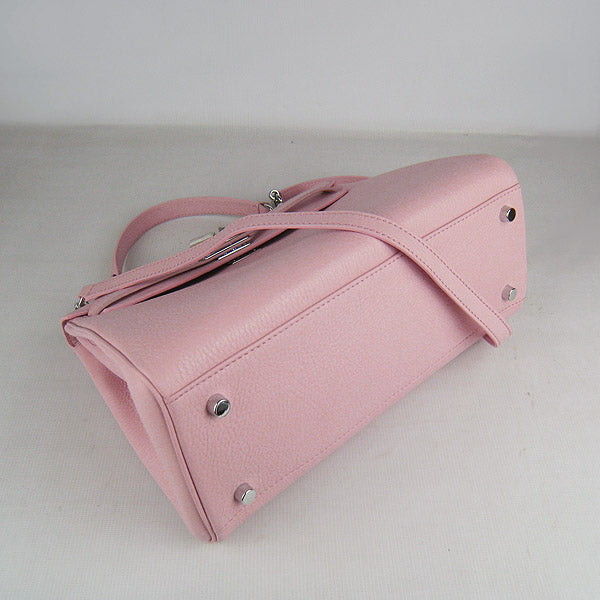 Hermes Kelly 32cm Togo Leather Handbag 6108 Pink Silver