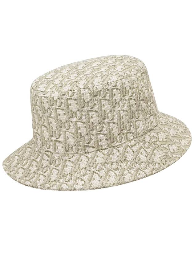 Oblig Technical Cotton Jacquard Bucket Hat Beige Dior
