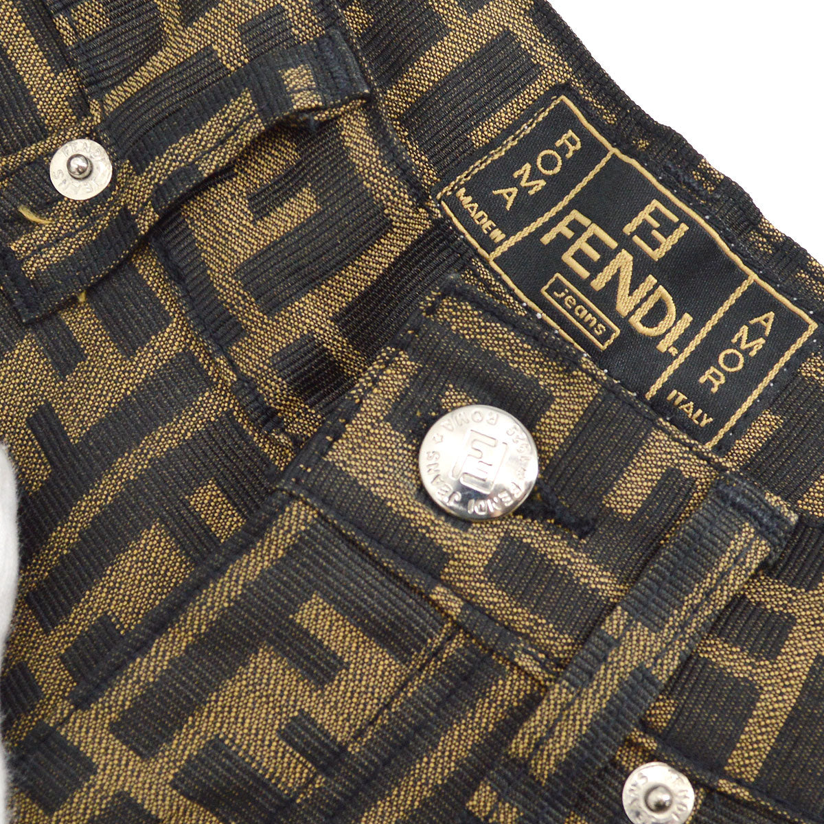 Fendi Zucca printed straight troNewrs #41