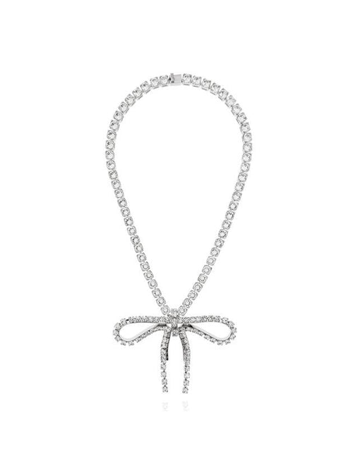 Balenciaga necklace pendant 748035 TZ23S 7155 SILVER CRYSTAL