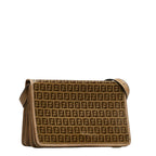 Fendi Zkino Shoulder Bag Brown Emmeline Ladies Fendi