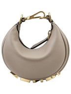 Fendi Nano Fendigraphy Hobo Tote Bag Grey