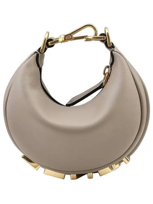 Fendi Nano Fendigraphy Hobo Tote Bag Grey
