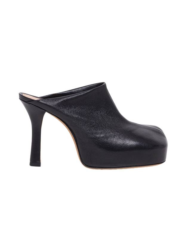 Bottega Veneta Platform Mule Sandals Heel Black