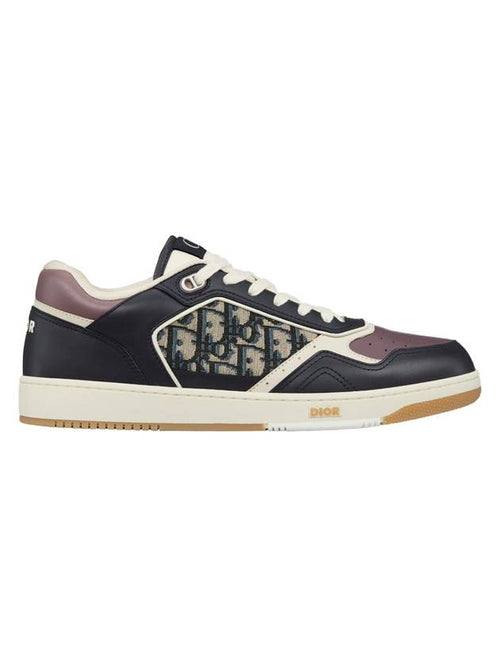 B27 Smooth Calfskin Low Top Sneakers Beige Black Dior