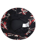 CELINE Palm Tree Nylon Bucket Hat Black