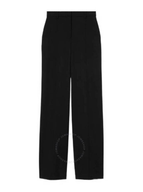 Burberry Burberry Wool Embroidered Logo Tailored Trousers, Brand Size 8 (US Size 6)