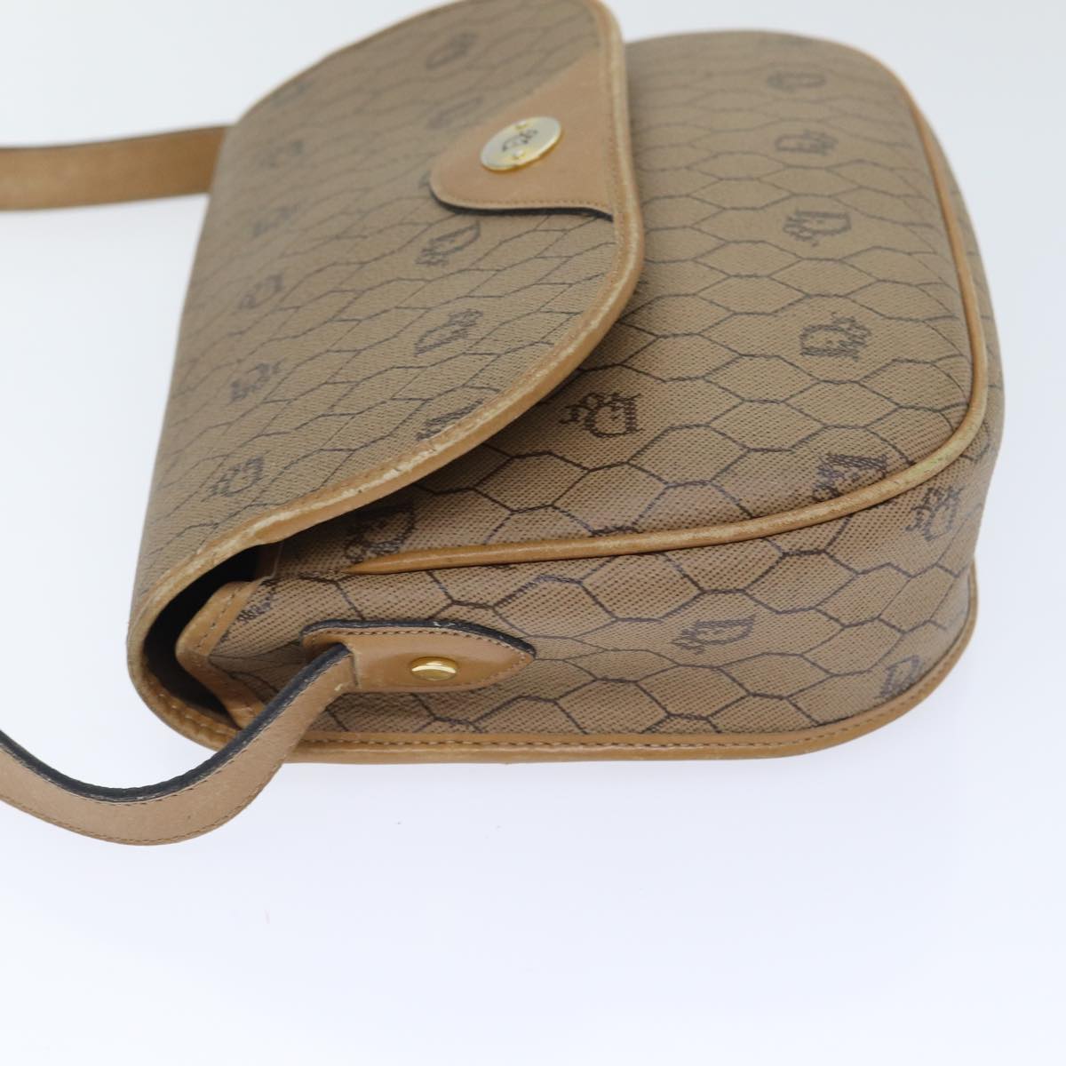 Dior Honeycomb  Canvas Shoulder Bag (Pre-Owned)