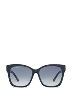 Balenciaga BB Temple Cat Eyes Sunglasses Blue