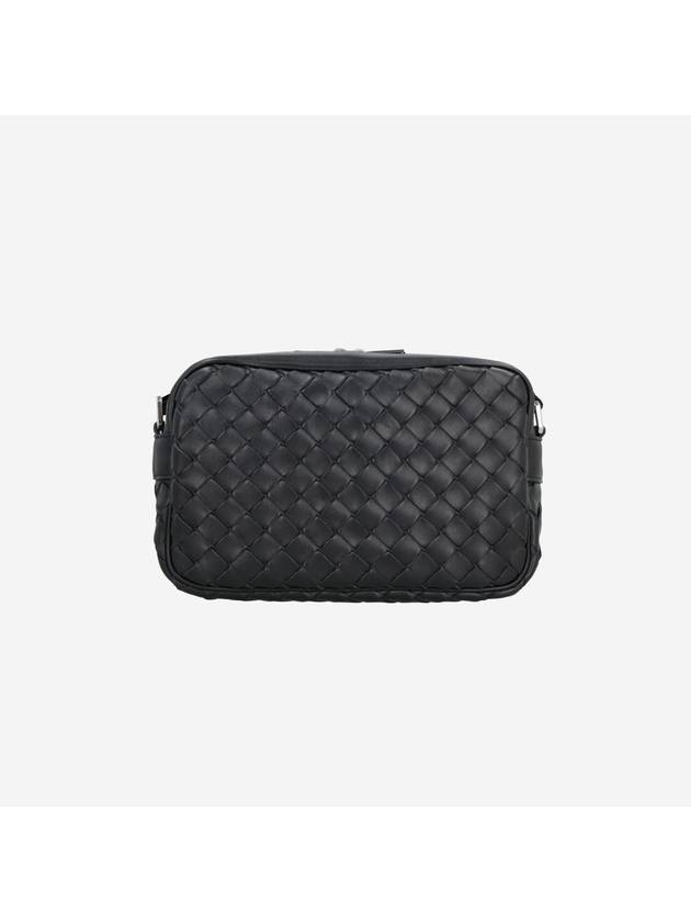 Bottega Veneta Classic Intrecciato Small Camera Cross Bag Black