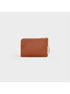 CELINE Triomphe Pouch Card Wallet Tan