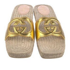 Gucci Leather Sandal Gold