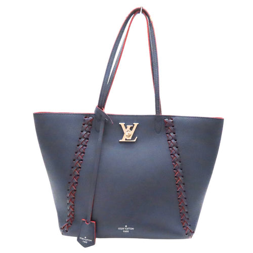 Louis Vuitton Lockme Cabas Grained Calf Leather Tote Bag