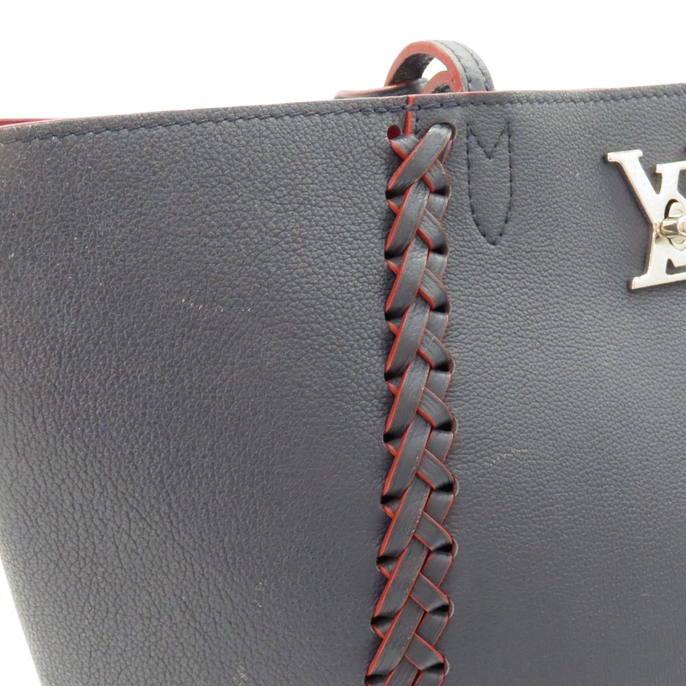 Louis Vuitton Lockme Cabas Grained Calf Leather Tote Bag
