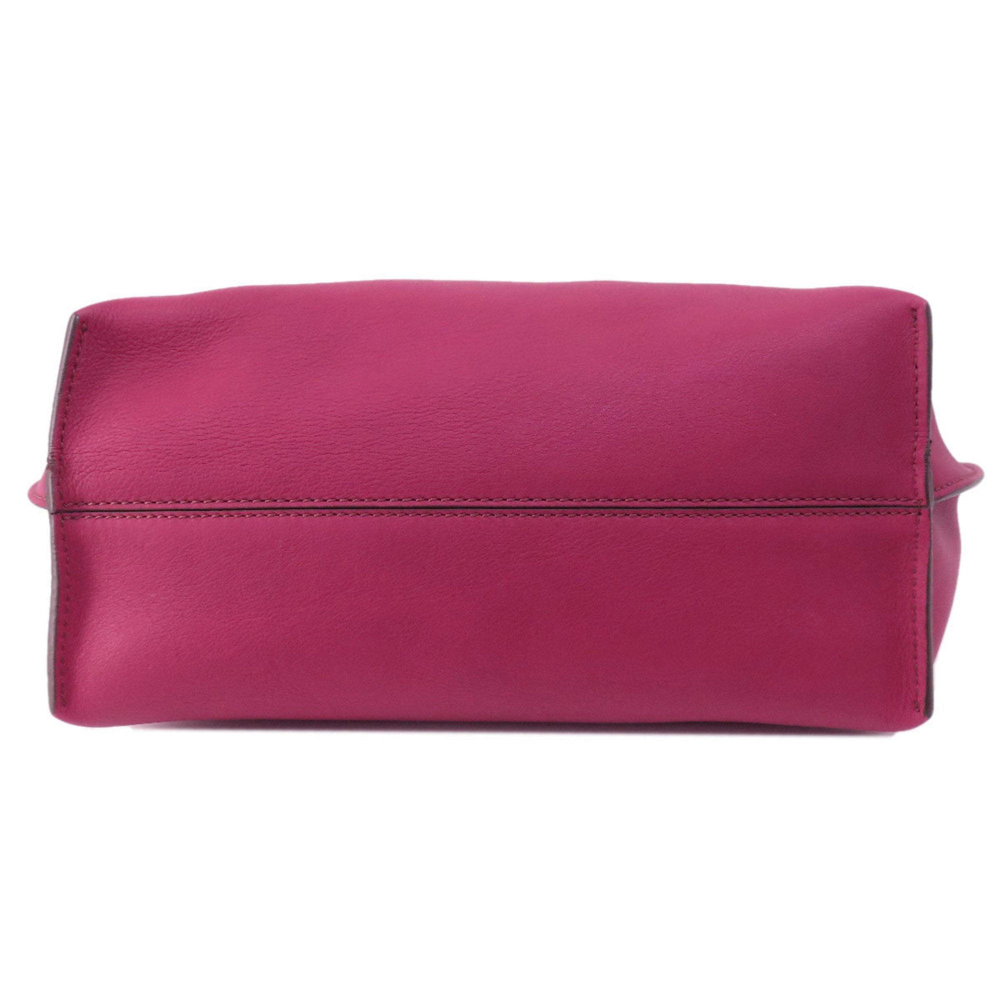 Fendi  Color Rose  Leather Tote Bag ()
