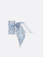 Miss Dior Allover Mitzah Silk Twill Scarf Blue Dior