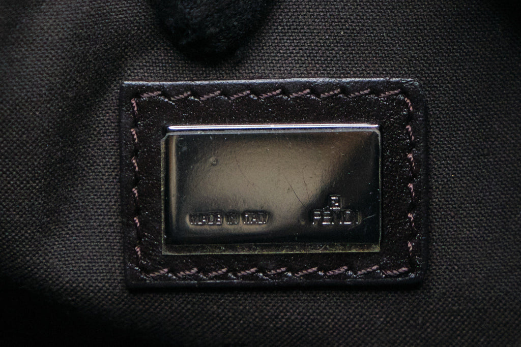 Fendi Zucchino Canvas Boston Bag - '10s