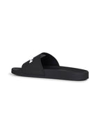 Balenciaga Men Black Rubber Pool Slide Sandals